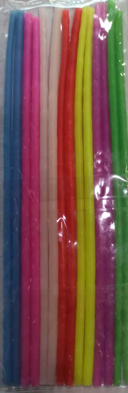 14 Lü İnce Pasta Mumu Karışık Renkli 15*0.25