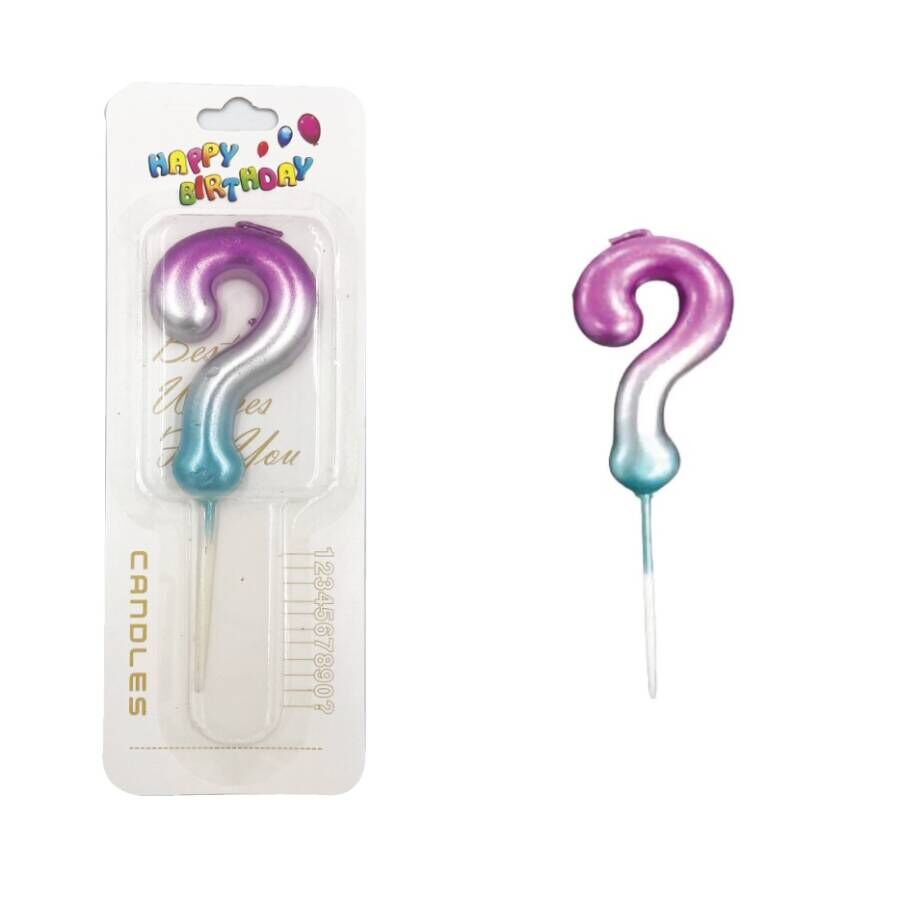 Mum Cinsiyet Soru İşareti Mavi Pembe 12 Cm