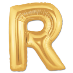 40'' Gold R Harf Folyo Balon  100 Cm