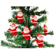 Yılbaşı Süs 4 Cm Kırmızı Noel Baba 6'lı  2116