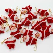 Yılbaşı Süs 4 Cm Kırmızı Noel Baba 6'lı  2116