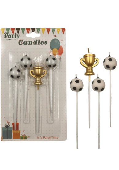 Futbol Temalı Mum 4 Parça