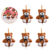 Ayıcık Figür Mum 5'li