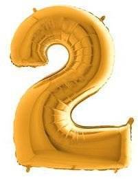 40'' Gold 2 Rakam Folyo Balon  100 Cm