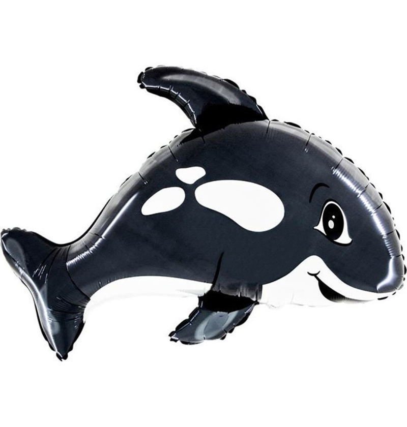 31'' Grabo Folyo Balon -Killer Whale Black-