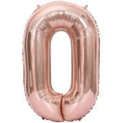 40'' Rose Gold 0 Rakam Folyo Balon  100 Cm