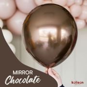 Kalisan 12'' Krom Çikolata ( Mirror Chocolate ) 50'li Balon