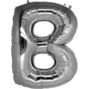 40'' Gümüş B Harf Folyo Balon  100 Cm