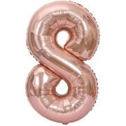40'' Rose Gold 8 Rakam Folyo Balon  100 Cm