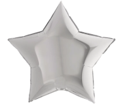 18'' Gümüş Yıldız Folyo Balon