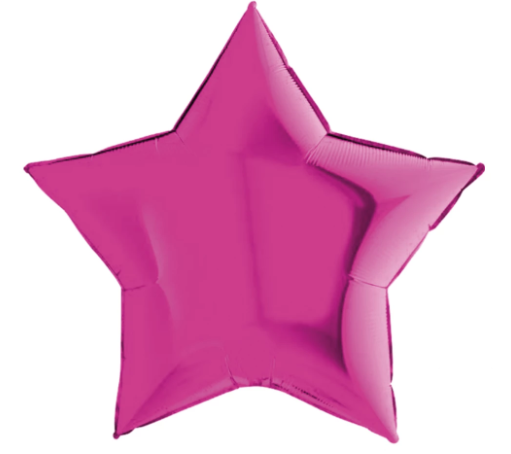 18'' Pembe Yıldız Folyo Balon