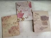 Çiçek Desenli Kitap Hediye Kutusu 3'lü 10474