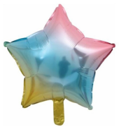 18'' Gökkuşağı Yıldız Folyo Balon