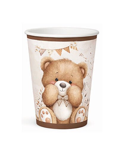 Tedy Bear Temalı Bardak 8'li