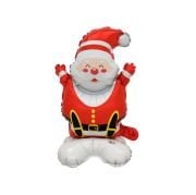 Ayaklı Küçük Oturan Noel Baba Folyo Balon 59*35 cm 8484