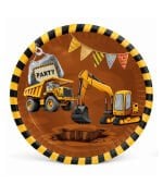 Karton Tabak İnşaat Temalı 23 Cm 8 Parça