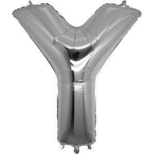40'' Gümüş Y Harf Folyo Balon  100 Cm