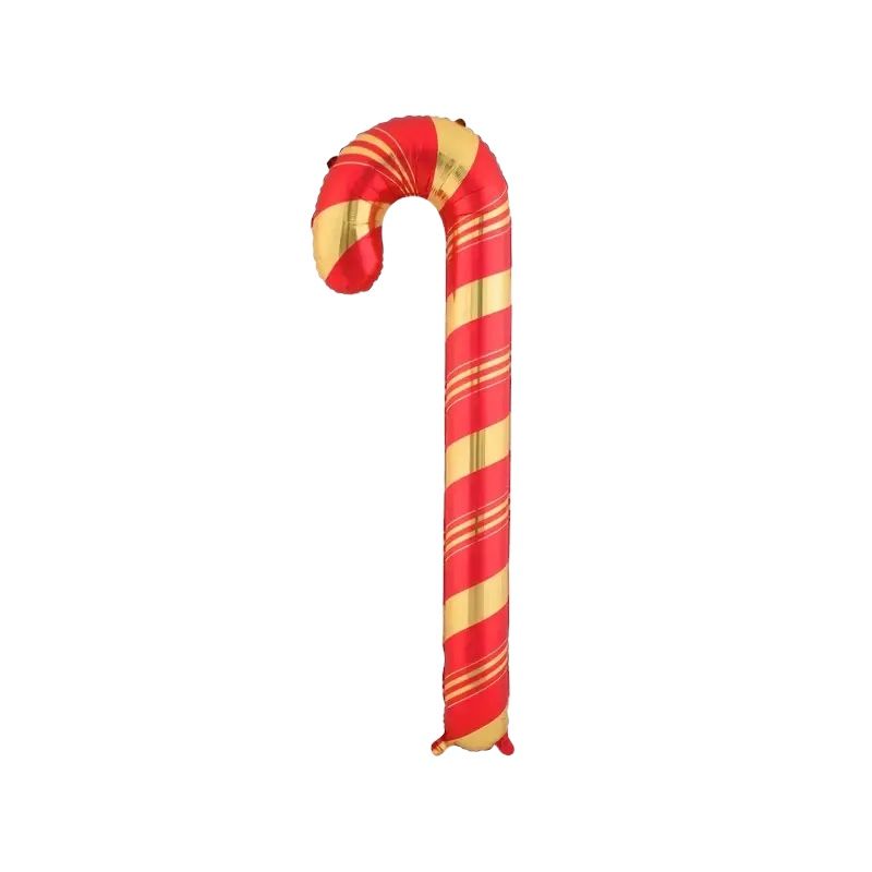 Kırmızı Baston Folyo Balon 73*36 cm 8316