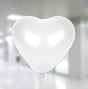 B.E. 5'' Beyaz Kalp Lateks Balon 100'lü