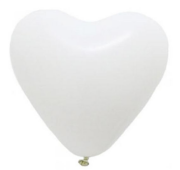 B.E. 5'' Beyaz Kalp Lateks Balon 100'lü