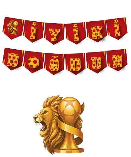 İyi Doğdun Sarı Kırmızı Banner