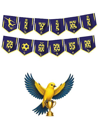 İyi Doğdun Sarı Lacivert Banner