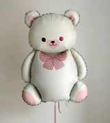 Papyonlu Krem Büyük Folyo balon 56,5*90 Cm