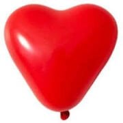 B.E. 5'' kırmızı Kalp Lateks Balon 100'lü
