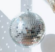 15 Cm Disko Topu Gümüş