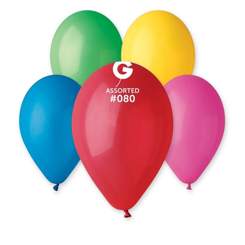 Gemar Pastel Karışık 100'lü paket 26cm / 10'' - Assorted #080 - G90