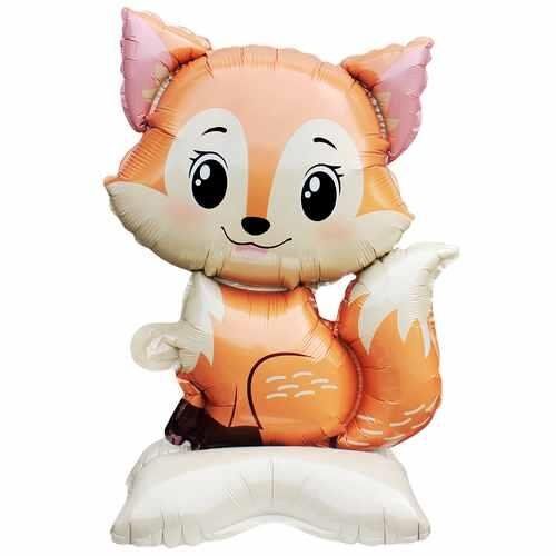 Sevimli Ayaklı Tilki Folyo Balon 36*60 Cm