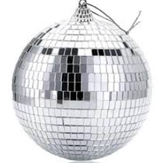 10 Cm Disko Topu Gümüş