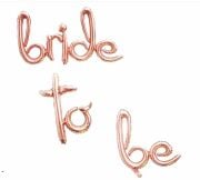 Bride 104*41 To 44*17 Be 46*18 Cm Rose Gold İmza Folyo Balon