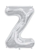 16'' Gümüş Z Harf Folyo Balon