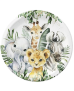 Baby Animal Safari Tabak 8'li