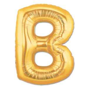 16'' Gold B Harf Folyo Balon