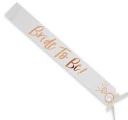 Bride To Be Baskılı Varaklı Lüks Kuşak