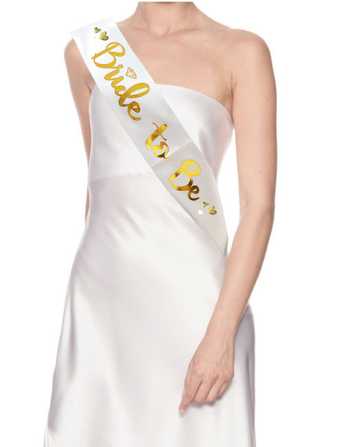 Bride To Be Baskılı Varaklı Lüks Kuşak