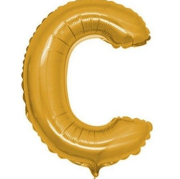 16'' Gold C Harf Folyo Balon