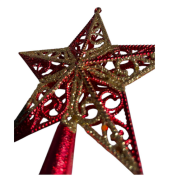 Lüks Tepelik Kırmızı Gold  Desenli 7211