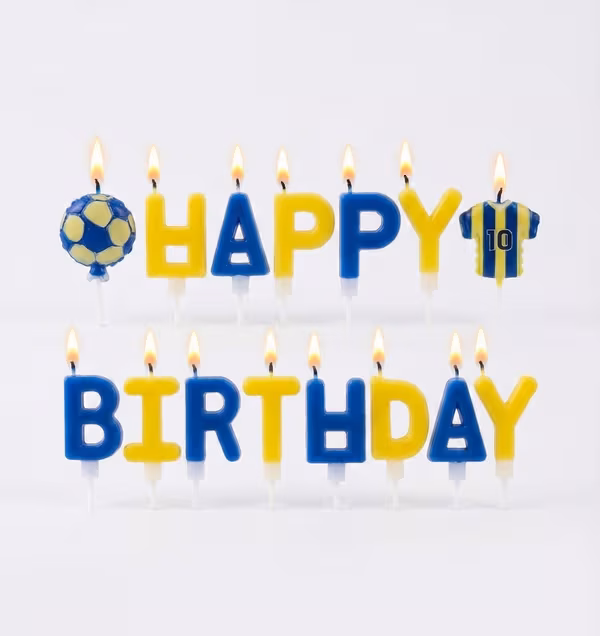 Sarı Lacivert Happy Birthday Mum 23 Parça 0012