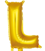 16'' Gold L Harf Folyo Balon