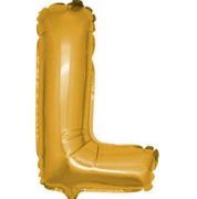 16'' Gold L Harf Folyo Balon