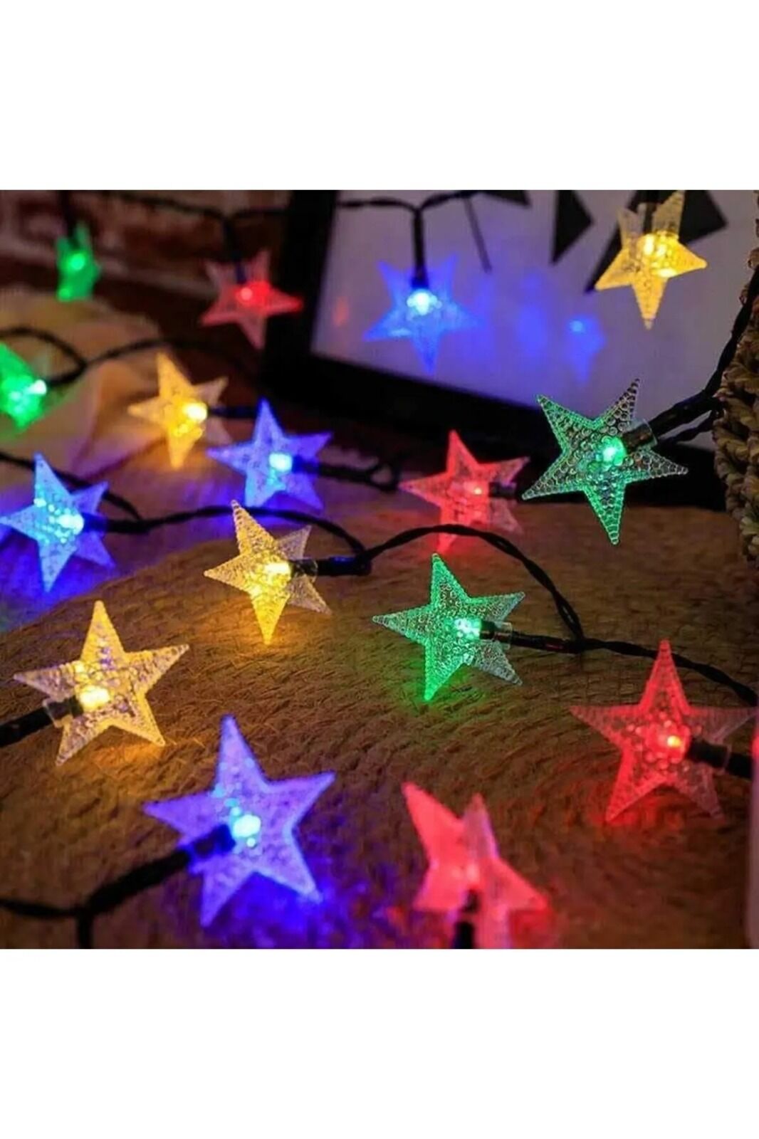 Yıldız Led Işık 20 Ampül RGB 3 metre