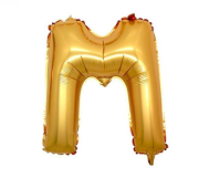 16'' Gold M Harf Folyo Balon