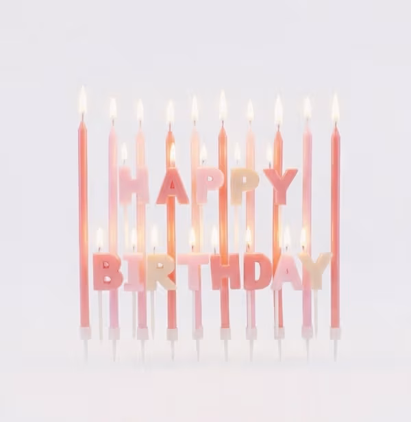 Pembe Happy Birthday Mum 23 Parça 0227