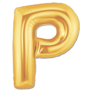 16'' Gold P Harf Folyo Balon