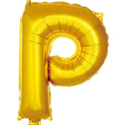 16'' Gold P Harf Folyo Balon