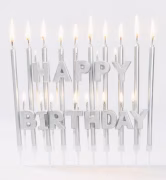 Gümüş Happy Birthday Mum 23 Parça