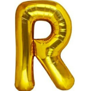 16'' Gold R Harf Folyo Balon